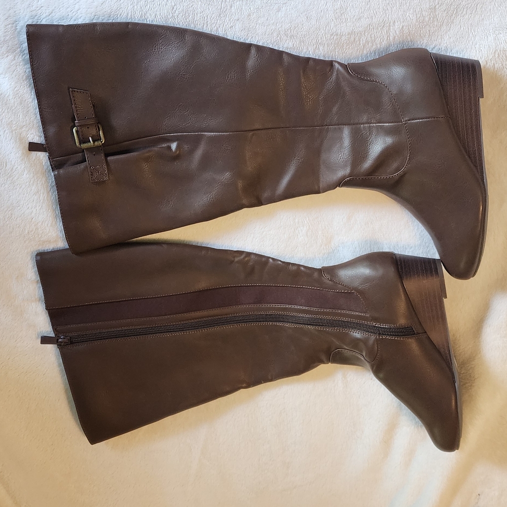 Torrid Brown Wedge Boot